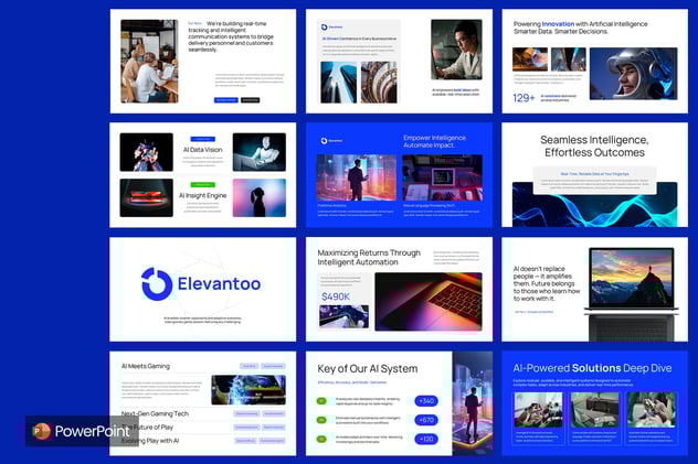 AI人工智能发展技术PPT模板 - 顶尖PPT