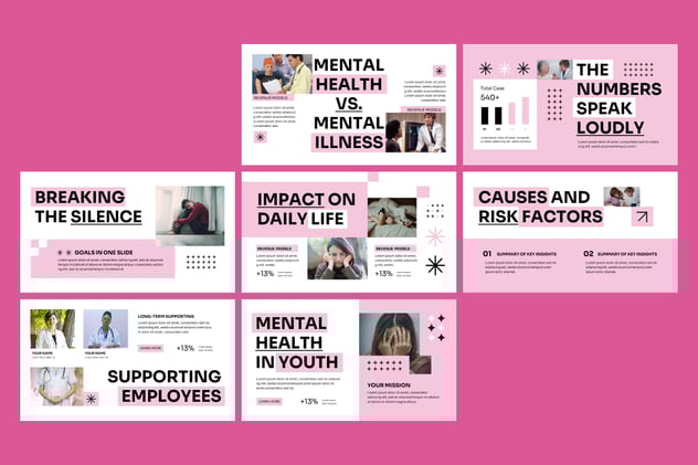 心理健康医学治疗PPT模板 - 顶尖PPT