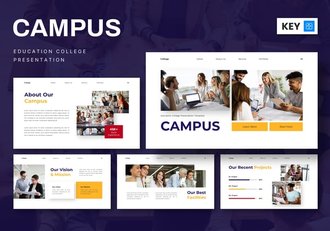 校园教育学院主题keynote模板 - 顶尖PPT