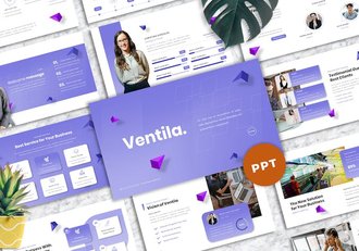 商务企业展示品牌宣传方案PPT模板 - 顶尖PPT