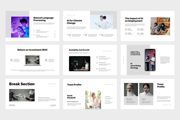 AI技术发展PPT模板 - 顶尖PPT