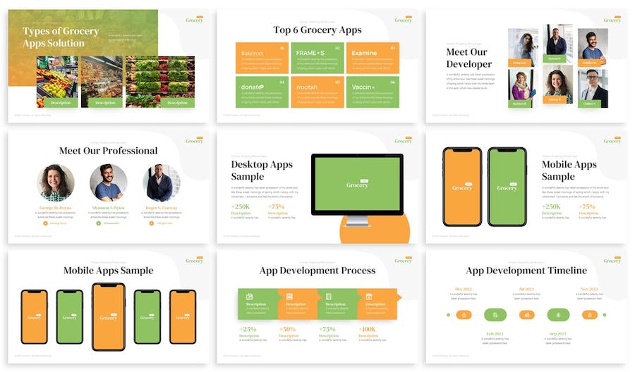 移动应用APP软件介绍展示数据分析keynote模板 - 顶尖PPT