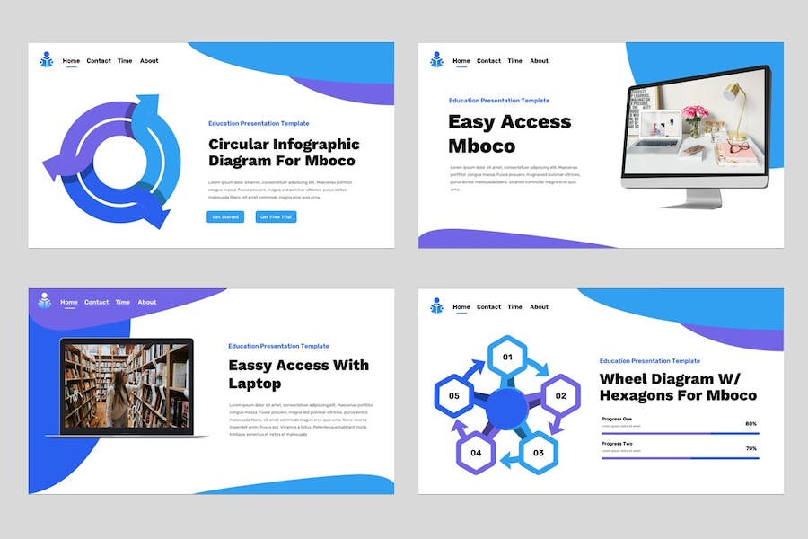 教育学习课程设计展示讲述教学方案PPT模板 - 顶尖PPT