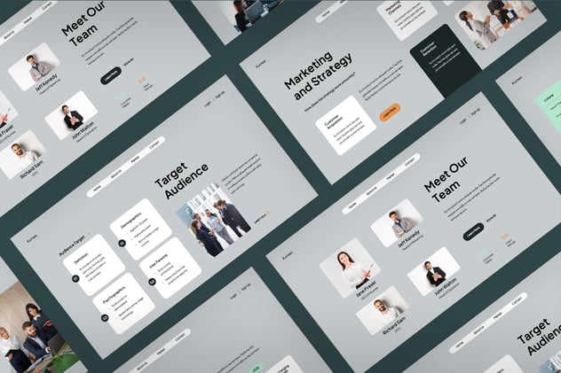 蓝灰色现代投资分析PPT模板 - 顶尖PPT