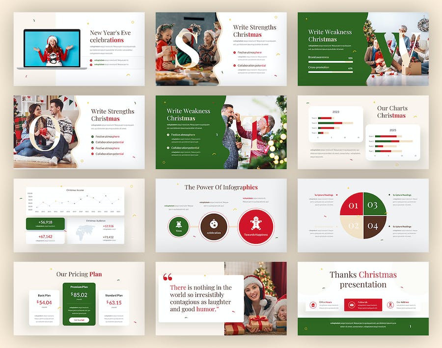 国外圣诞节祝福圣诞活动策划PPT模板 - 顶尖PPT