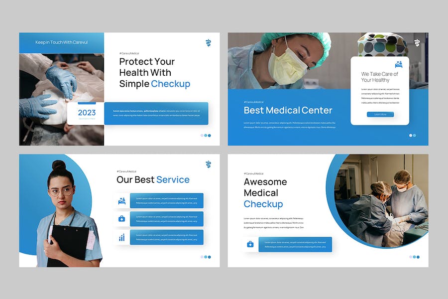 医疗诊疗专业服务介绍展示Keynote模板 - 顶尖PPT
