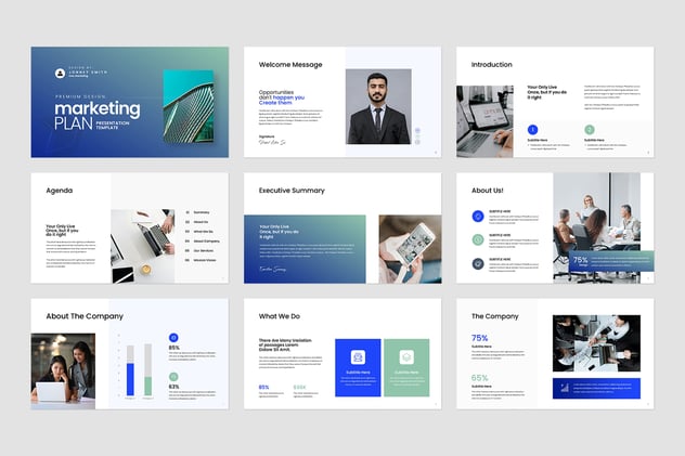 营销计划推广策略方案Keynote模板 - 顶尖PPT