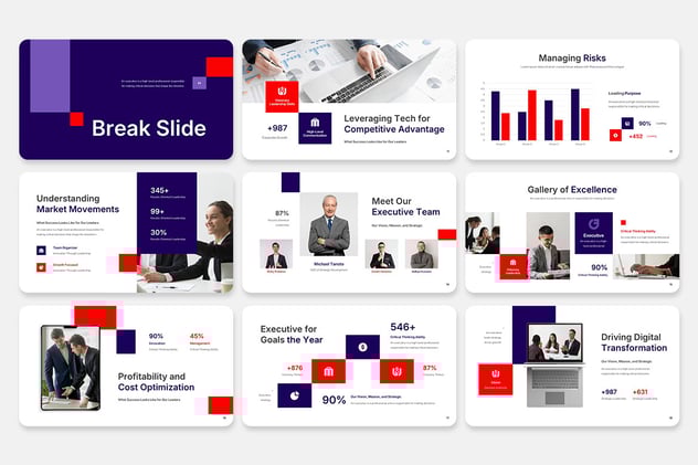 执行摘要PPT精简展示模板 - 顶尖PPT