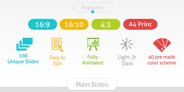 100多页精美配色设计效果多用途PPT模板 - 顶尖PPT