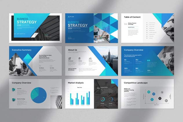 企业商务战略规划设计PPT模板 - 顶尖PPT