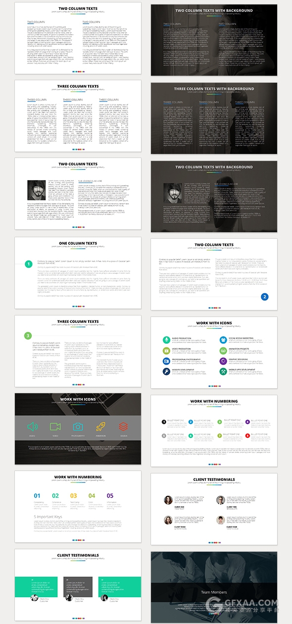 130多页欧美风格商务新年计划PPT模板 - 顶尖PPT