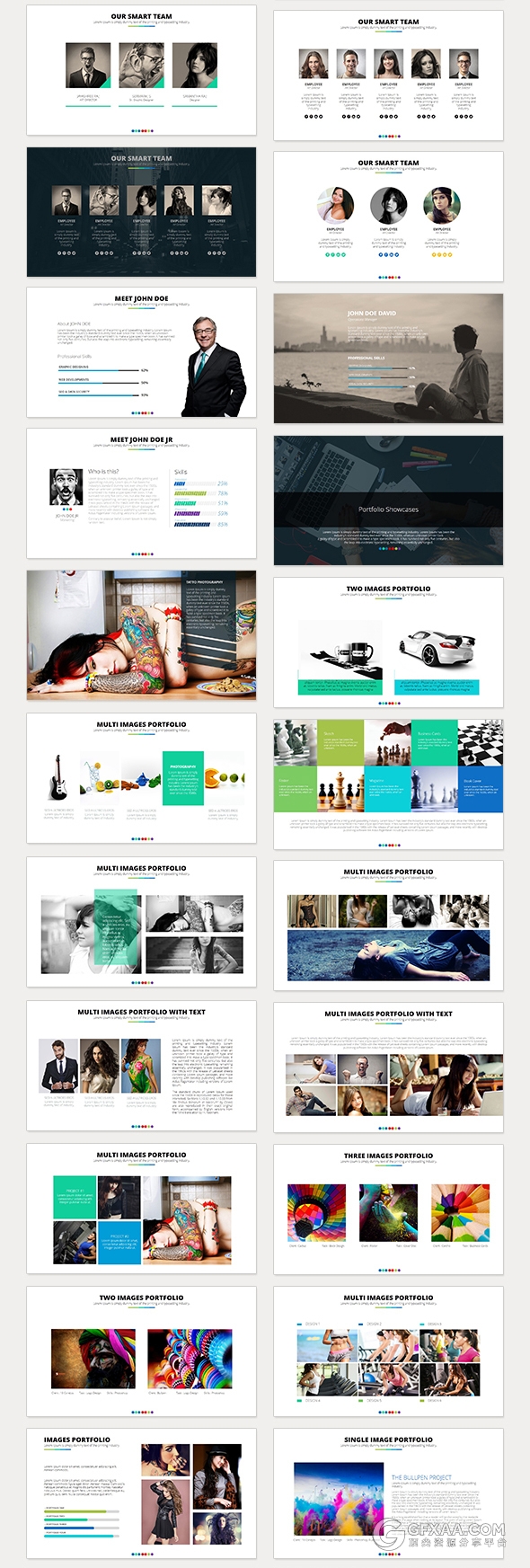 130多页欧美风格商务新年计划PPT模板 - 顶尖PPT