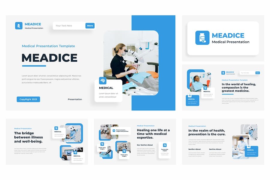 医疗健康诊所医院服务PPT模板 - 顶尖PPT