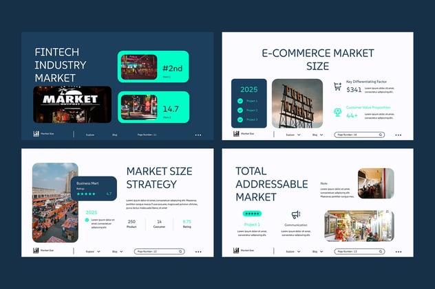 目标市场规模容量分析调研报告PPT模板 - 顶尖PPT
