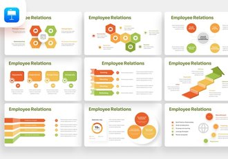 员工关系信息图形keynote模板 - 顶尖PPT