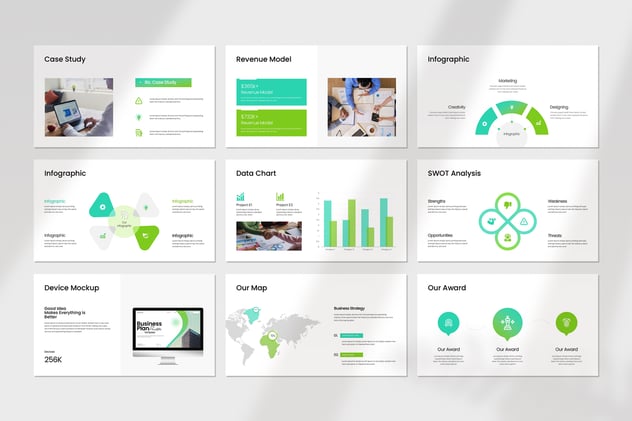 创业项目规划现代商业计划演示PPT模板 - 顶尖PPT