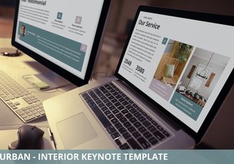 城市室内设计展示方案Keynote模板 - 顶尖PPT
