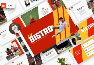 小酒馆足球PPT模板 - 顶尖PPT