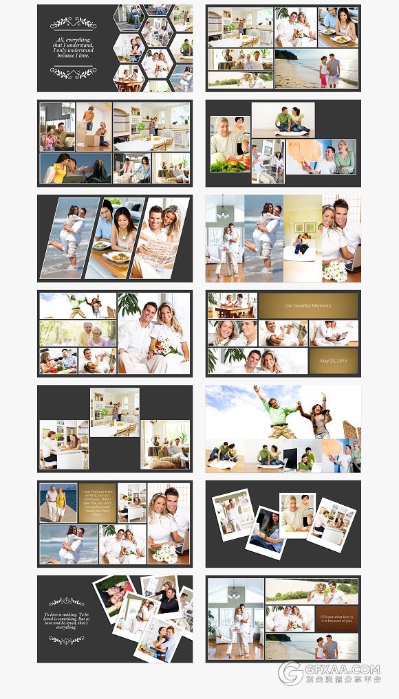 结婚纪念日婚礼婚纱照展示PPT模板 - 顶尖PPT