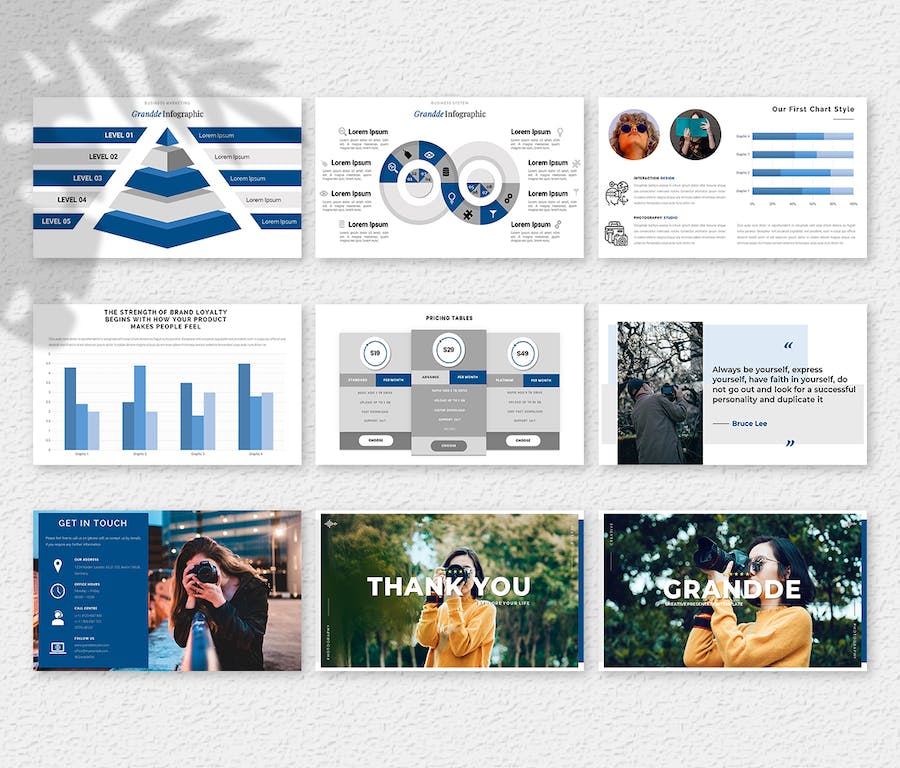 欧美创意商业汇报精致PPT模板 - 顶尖PPT