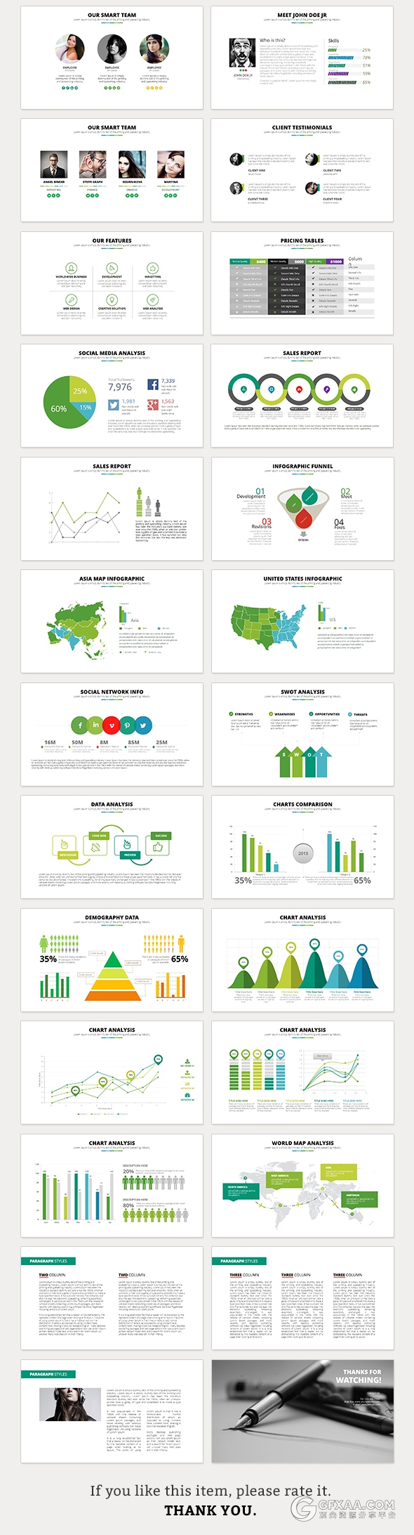 商务简约欧美风格多用途PPT模板 - 顶尖PPT