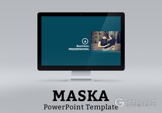 扁平化简约商务报告总结PPT模板 - 顶尖PPT