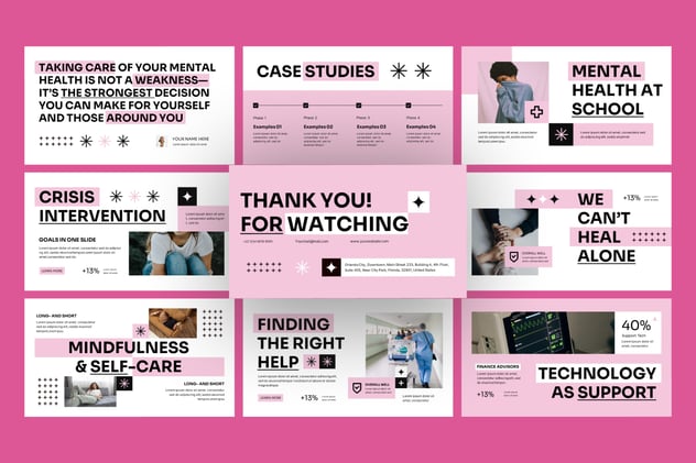 心理健康医学治疗PPT模板 - 顶尖PPT