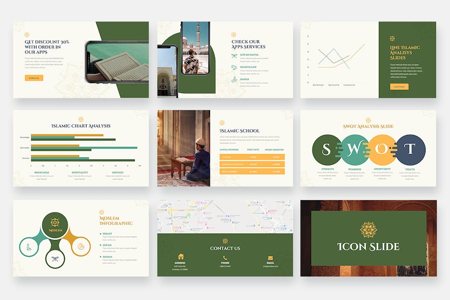 穆斯林伊斯兰主题演讲keynote模板 - 顶尖PPT