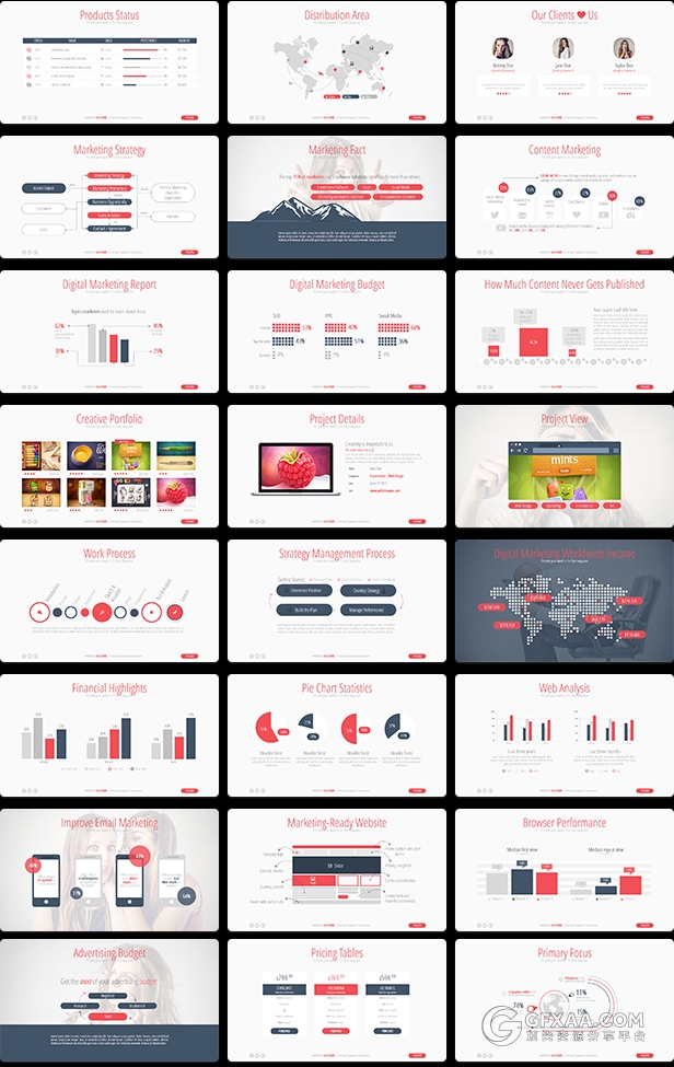 市场营销解决方案Powerpoint多用途PPT模板 - 顶尖PPT