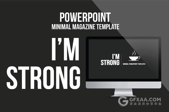 简约时尚杂志摄影风格PPT模板 - 顶尖PPT