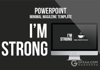 简约时尚杂志摄影风格PPT模板 - 顶尖PPT