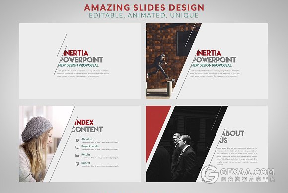 90多页欧美商务风格PPT通用模板 - 顶尖PPT