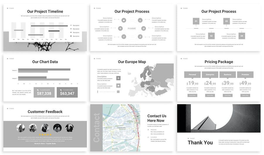 灰色企业介绍商务合作城市介绍展示多用途PPT模板 - 顶尖PPT