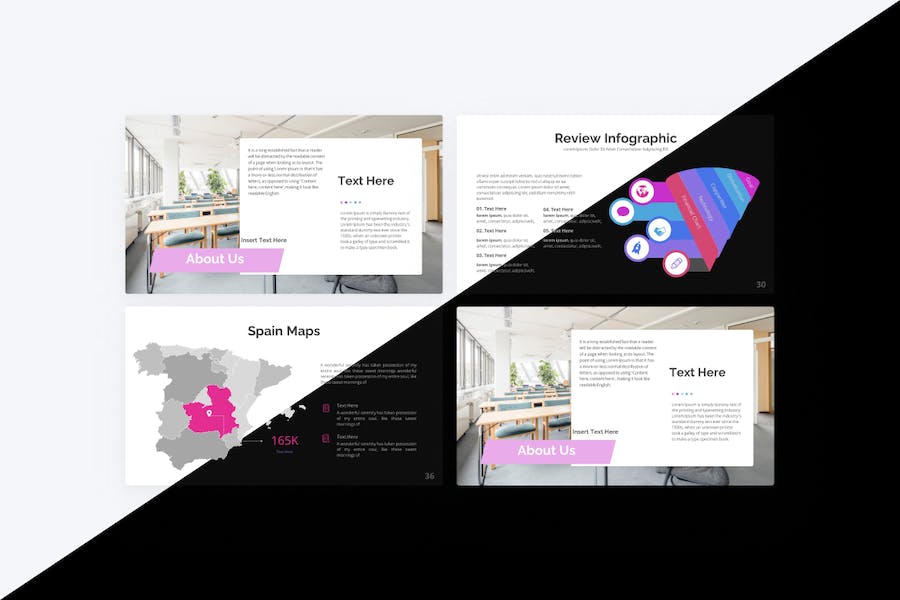 紫色极简主义商业keynote模板 - 顶尖PPT