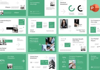 极简主义融资商业方案PPT模板 - 顶尖PPT