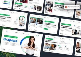 咨询服务方案展示讲述业务推介运营PPT模板 - 顶尖PPT