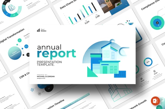 年度报告业绩汇报财务展示PPT模板 - 顶尖PPT