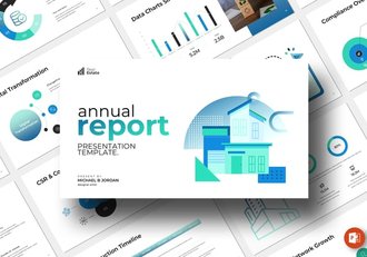 年度报告业绩汇报财务展示PPT模板 - 顶尖PPT