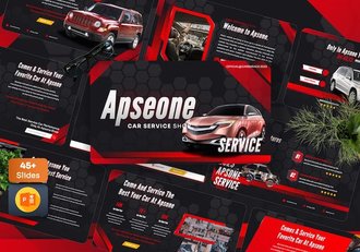 汽车维修保养售后服务PowerPoint模板 - 顶尖PPT
