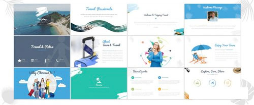 40页旅游风景地介绍PPT模板 - 顶尖PPT