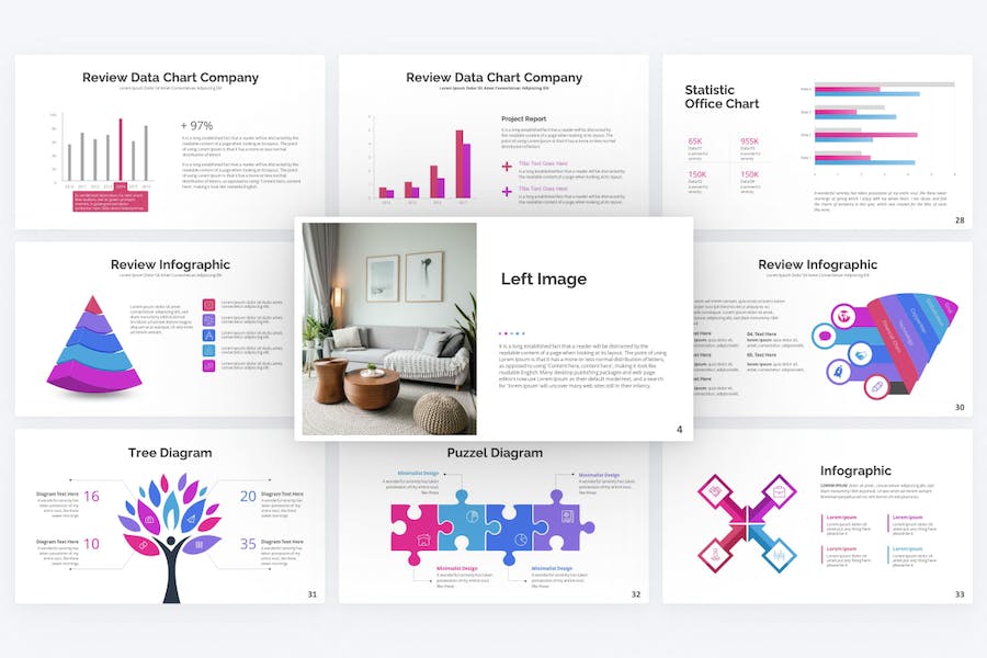 紫色极简主义商业keynote模板 - 顶尖PPT