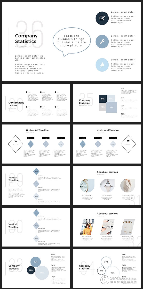 85页商务简约时尚风格PPT模板 - 顶尖PPT