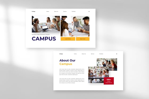 校园教育学院主题keynote模板 - 顶尖PPT