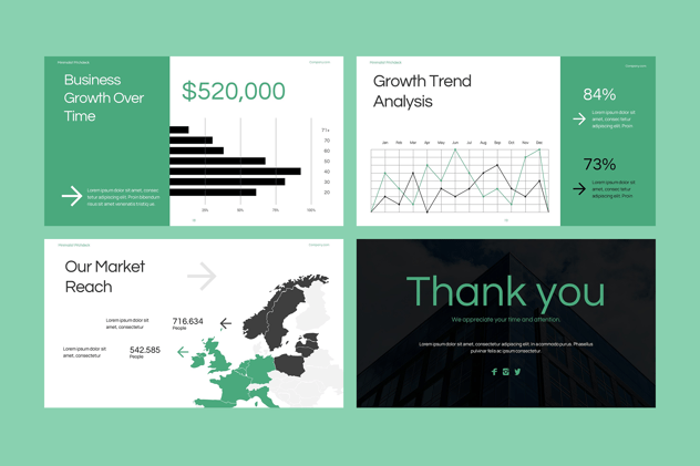 极简主义融资商业方案PPT模板 - 顶尖PPT
