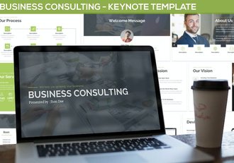 商务咨询服务方案推广Keynote模板 - 顶尖PPT