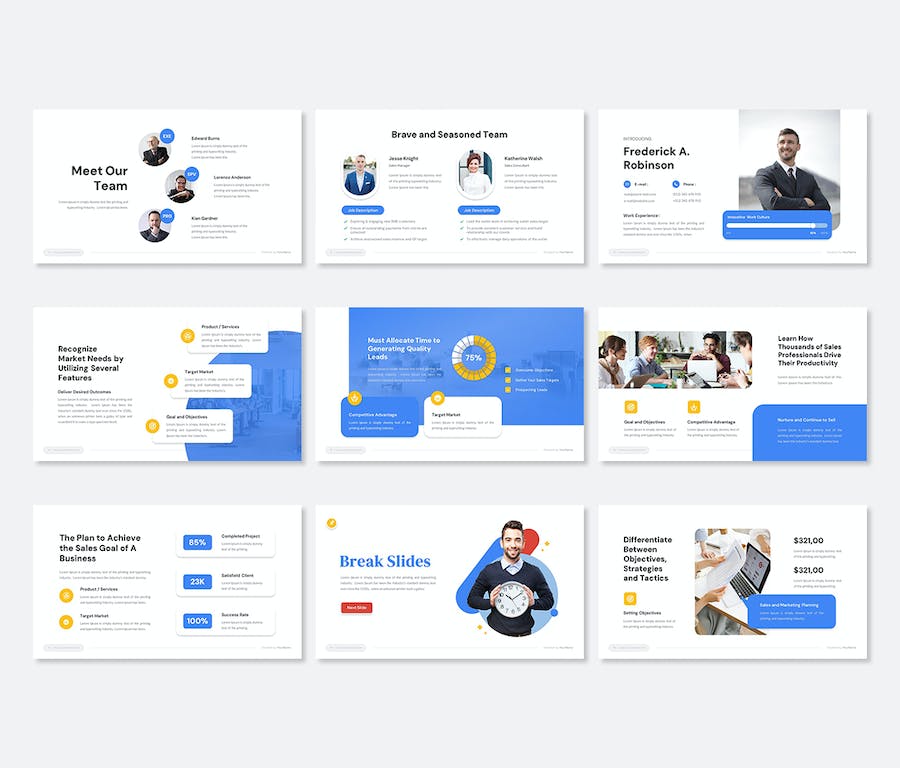 公司团队介绍PPT模板 - 顶尖PPT