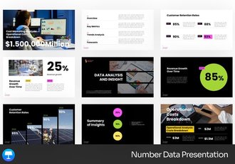 数码数据统计展示Keynote模板 - 顶尖PPT