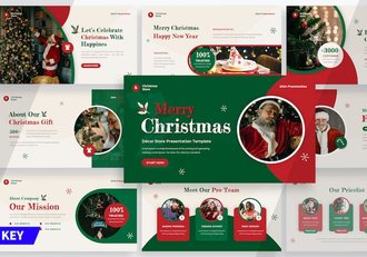 圣诞前夕活动策划圣诞节祝福圣诞派对keynote模板 - 顶尖PPT