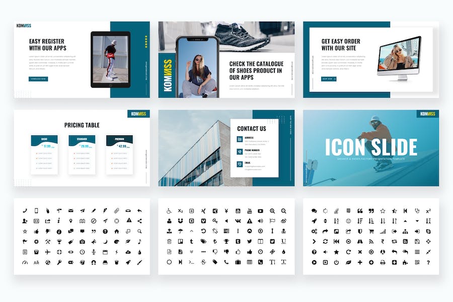 运动鞋工厂keynote模板 - 顶尖PPT