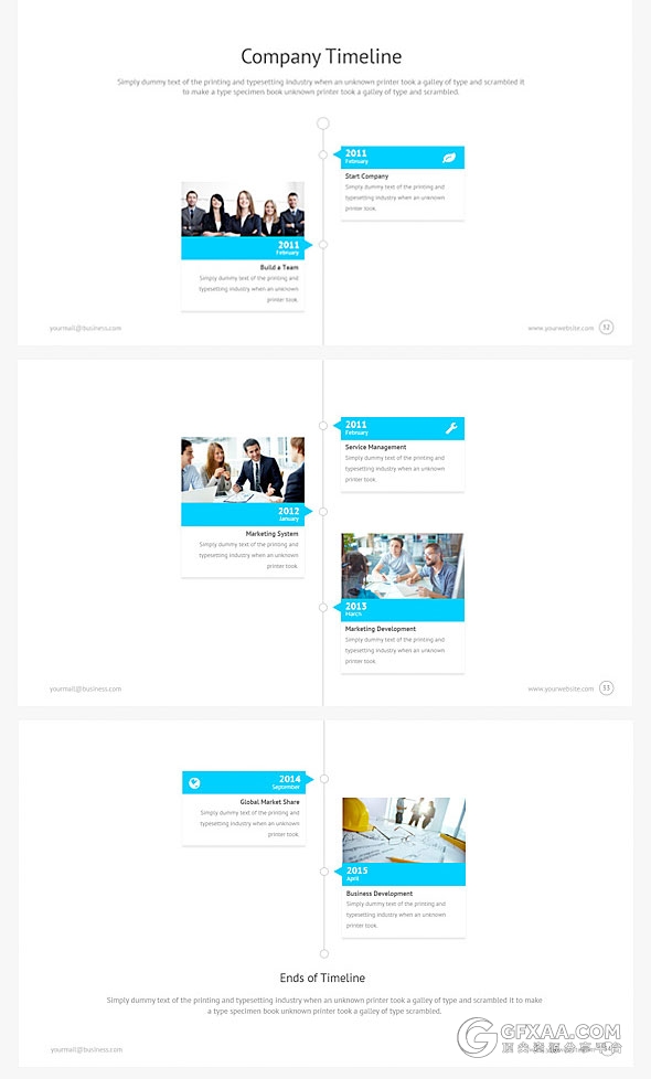 蓝色简约大气高端公司团队汇报keynote模板 - 顶尖PPT